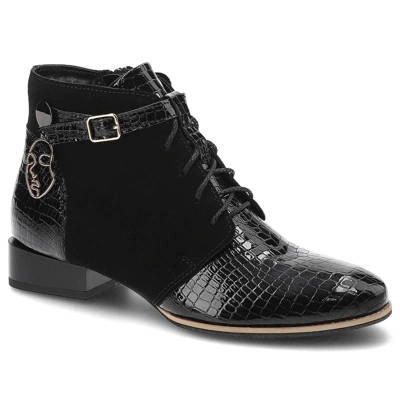 Šnúrovacie Členkové Topánky Maciejka - 5743A-20/00-7 Czarny