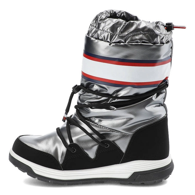 Snehule Tommy Hilfiger - T3A6-32436-1485918-Snow Boot Dark Silver 918