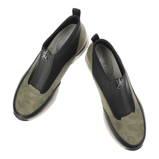 Členkové Topánky Rieker - N9362-54 Green Combination