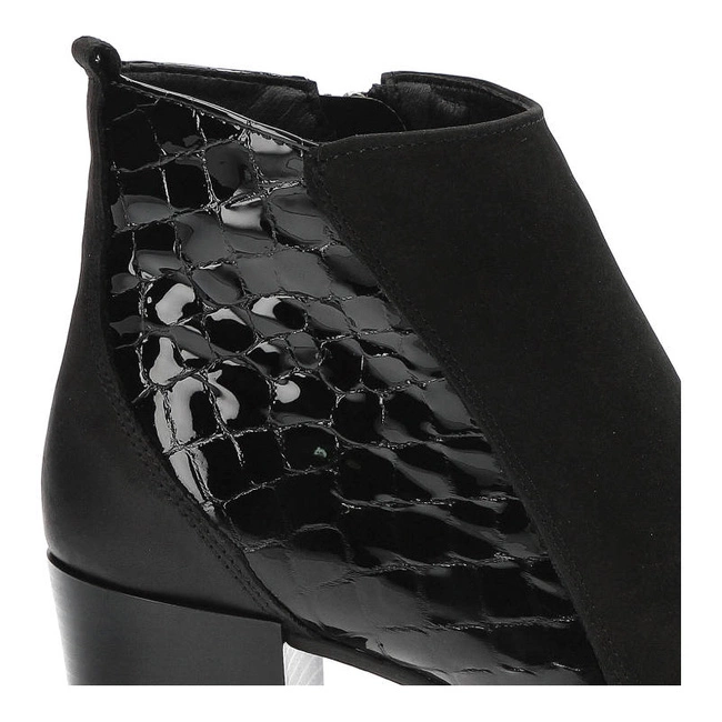 Členkové Topánky Gamis - 3803 Czarny Nubuk/B19