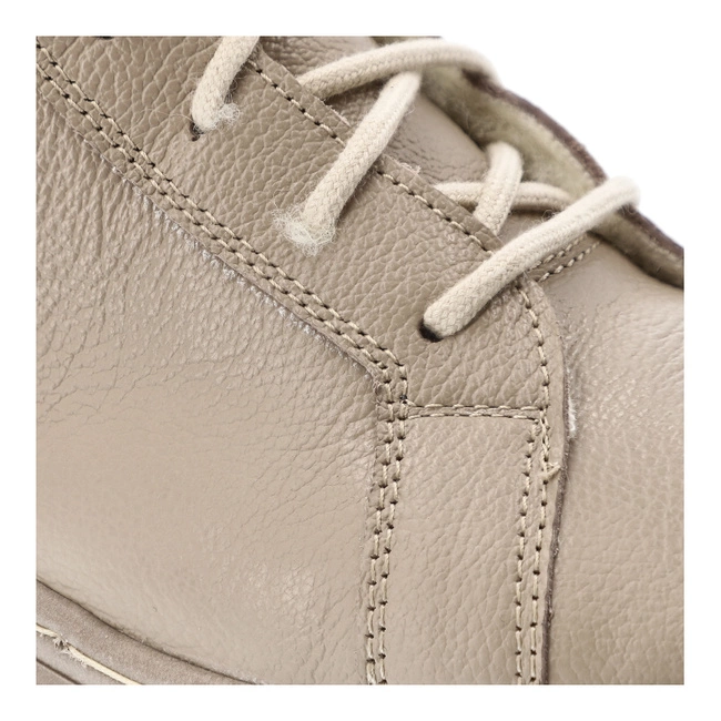 Šnúrovacie Členkové Topánky WASAK - 0699 Latte Groszek/Wełna