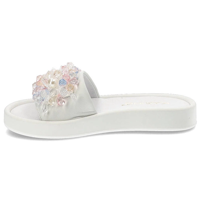 Šľapky Karino - 4515/010-P Biały