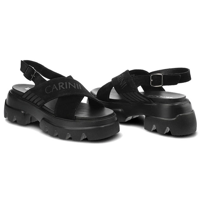 Sandále Carinii - B8004_-H20-000-000-F17 Czarny
