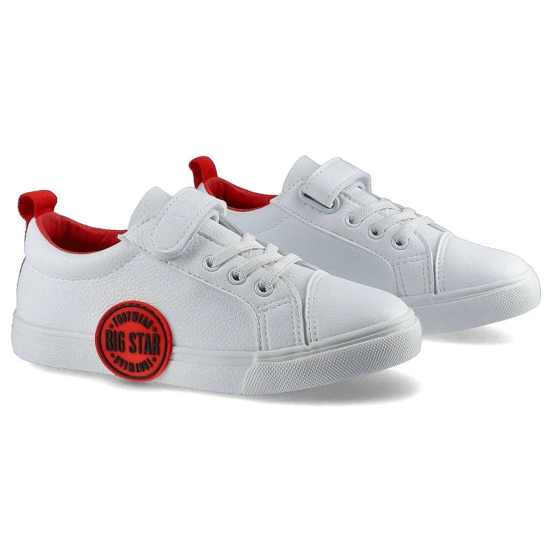 Plátenky Big Star - FF374088 Biały/Czerwony