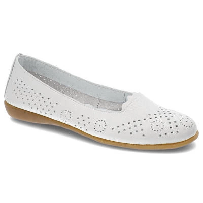 Baleríny Pollonus - 5-1493-004 Verona Biały