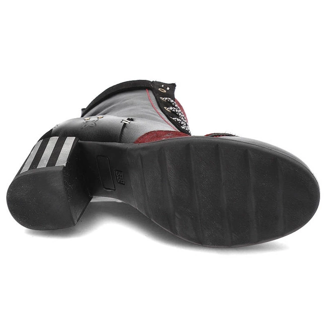 Členkové Topánky Maciejka - 6127A-01/00-3 Czarny+Bordo