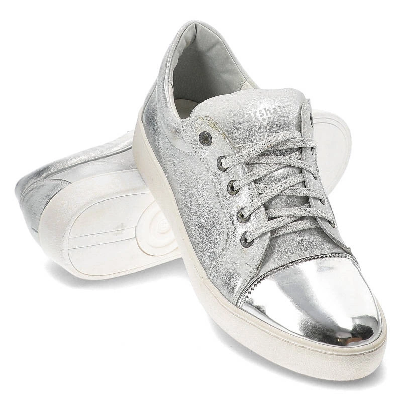 Tenisky Marshall - 6418 B Srebrny Ss2p/Ls