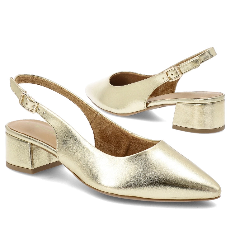 Sandále TAMARIS - 1-29505-44 965 Light Gold Met