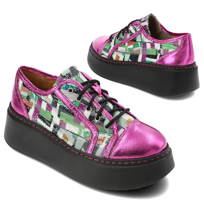 Tenisky Maciejka - 06479-15/00-7 Fuksja+Multikolor