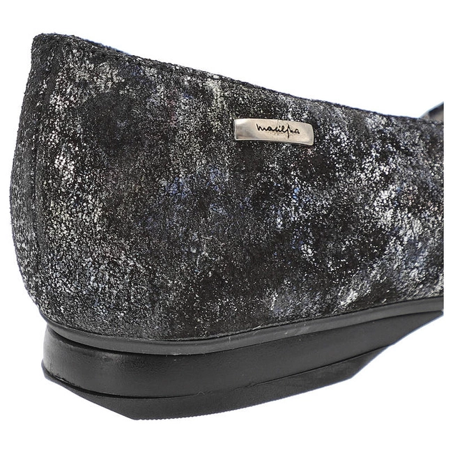 Poltopánky Maciejka - 0554-35/00-5 Czarny/Srebrny Nalot