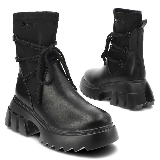 Členkové Topánky Big Star - MM274590 Czarny